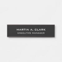 Moderne minimaliste Plain Élégant noir & blanc