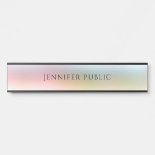 Porte-nom Pour Porte Moderne tendance couleur vert rouge bleu pourpre