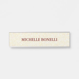 Porte-nom Pour Porte Mosaïque moderne lisible minimaliste
