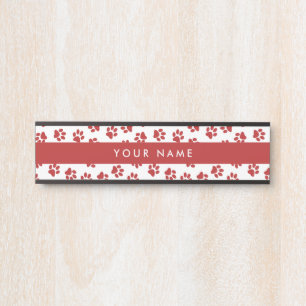 Porte-nom Pour Porte Motif De Pâtes, Patrouilles De Chien, Paws De Chat