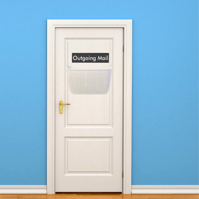 Porte-nom Pour Porte Noir de courrier sortant (Créateur téléchargé)