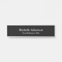 Noir Professionnel Plain Moderne