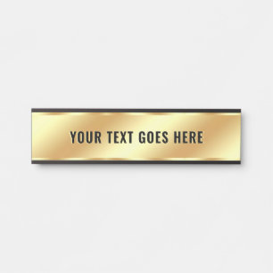 Porte-nom Pour Porte Nom de la chambre Élégant votre texte personnalisé