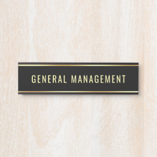 Porte-nom Pour Porte Nom du service personnalisable de gestion générale