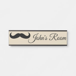 Porte-nom Pour Porte Nom fait sur commande de conception de moustache