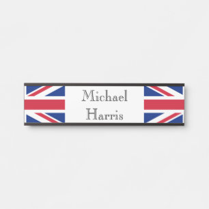 Porte-nom Pour Porte Nom personnalisé Union Jack Indicateur npt