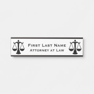 Porte-nom Pour Porte Pancarte de porte d'avocat Avocat