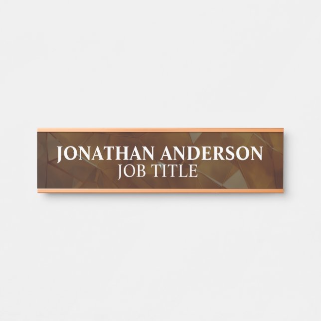 Porte-nom Pour Porte Panneau de nom de porte de bureau professionnel mo (Devant)
