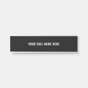 Porte-nom Pour Porte Panneau de porte avec nom complet personnalisé Vos