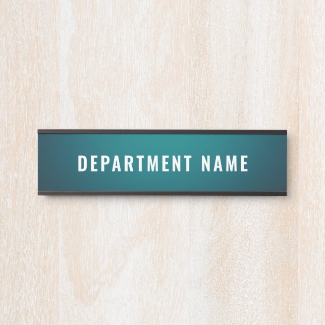 Porte-nom Pour Porte Panneau de porte avec nom du département (Devant)