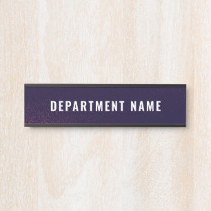 Porte-nom Pour Porte Panneau de porte avec nom du département