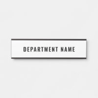 Panneau de porte avec nom du département