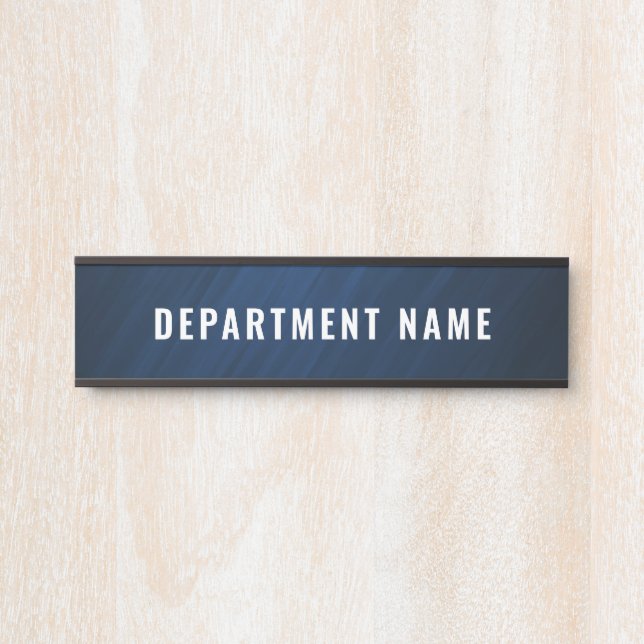 Porte-nom Pour Porte Panneau de porte avec nom du département (Devant)