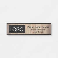 Panneau de porte de bureau avec logo de votre entr