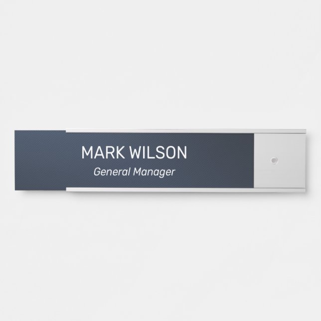 Porte-nom Pour Porte Panneau de porte de bureau moderne professionnel (Devant)