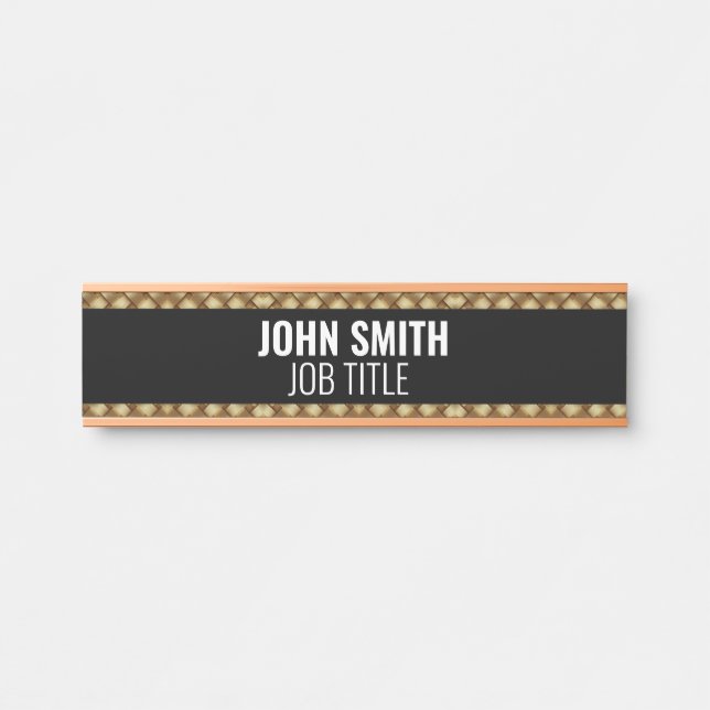 Porte-nom Pour Porte Panneau de porte de bureau professionnel moderne (Devant)