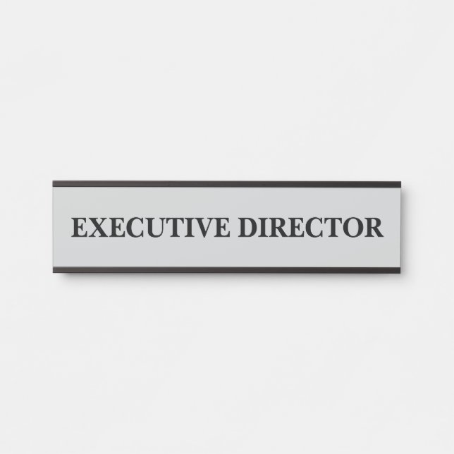 Porte-nom Pour Porte Panneau de porte de bureau professionnel moderne (Devant)