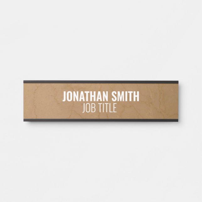 Porte-nom Pour Porte Panneau de porte de bureau professionnel moderne (Devant)