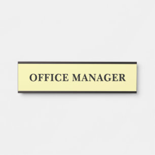 Porte-nom Pour Porte Panneau de porte de bureau professionnel moderne