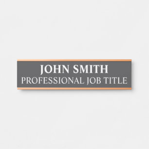 Porte-nom Pour Porte Panneau de porte de bureau professionnel moderne