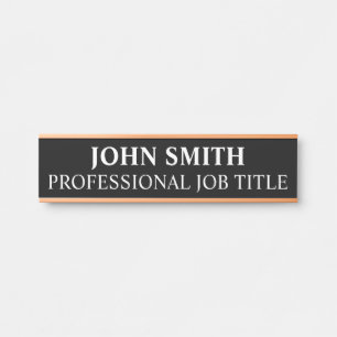 Porte-nom Pour Porte Panneau de porte de bureau professionnel moderne