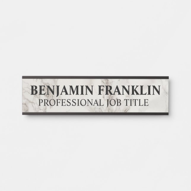Porte-nom Pour Porte Panneau de porte de bureau professionnel moderne (Devant)