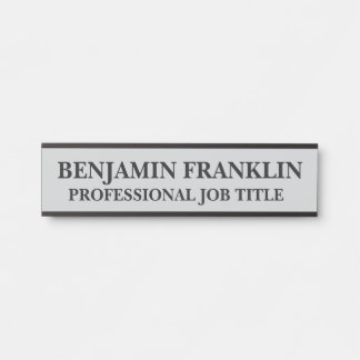 Porte-nom Pour Porte Panneau de porte de bureau professionnel moderne