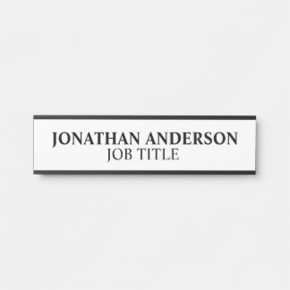 Porte-nom Pour Porte Panneau de porte de bureau professionnel moderne