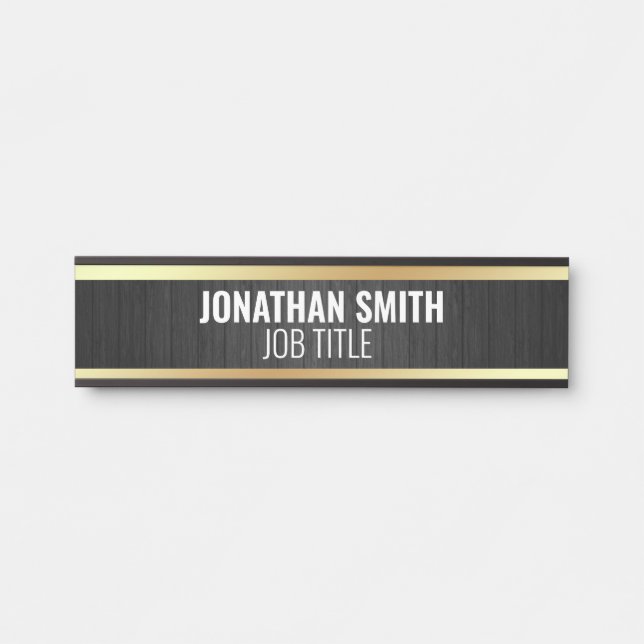 Porte-nom Pour Porte Panneau de porte de bureau professionnel moderne (Devant)