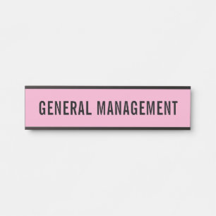 Porte-nom Pour Porte Panneau de porte de bureau professionnel moderne