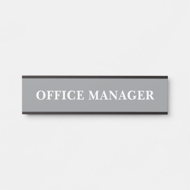 Porte-nom Pour Porte Panneau de porte de bureau professionnel moderne (Devant)
