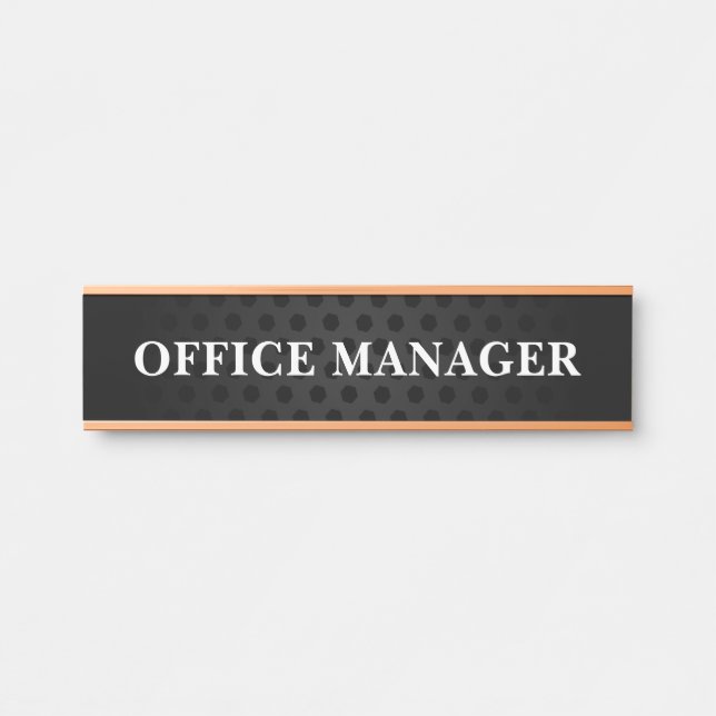 Porte-nom Pour Porte Panneau de porte de bureau professionnel moderne (Devant)