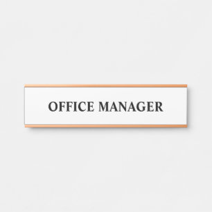 Porte-nom Pour Porte Panneau de porte de bureau professionnel moderne
