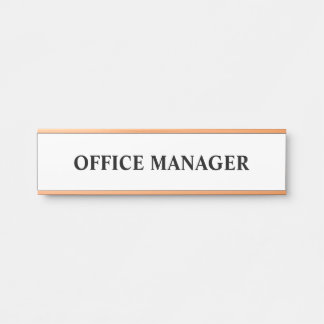 Porte-nom Pour Porte Panneau de porte de bureau professionnel moderne