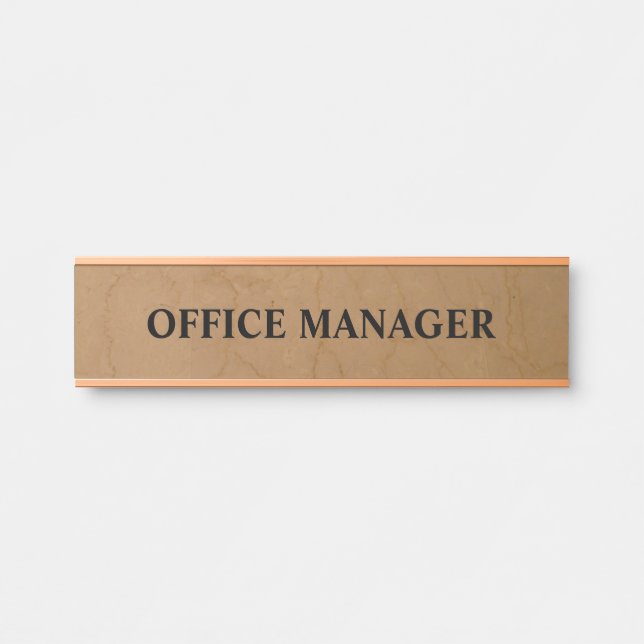 Porte-nom Pour Porte Panneau de porte de bureau professionnel moderne (Devant)