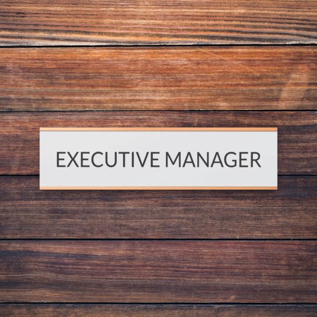 Porte-nom Pour Porte Panneau de porte de bureau professionnel moderne (Créateur téléchargé)