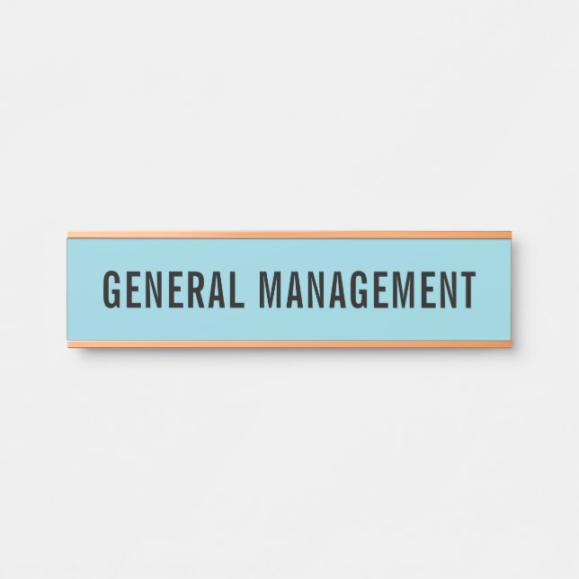 Porte-nom Pour Porte Panneau de porte de bureau professionnel moderne (Devant)