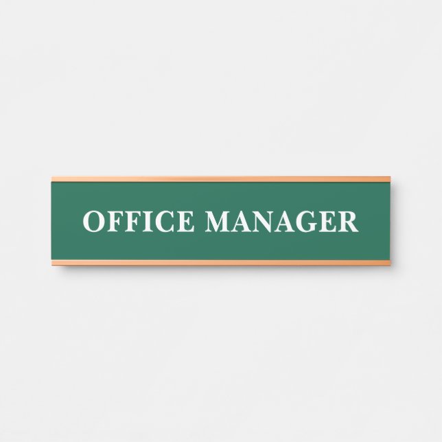 Porte-nom Pour Porte Panneau de porte de bureau professionnel moderne (Devant)