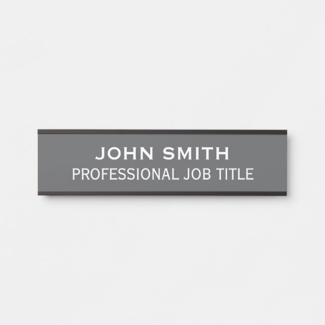Porte-nom Pour Porte Panneau de porte de bureau professionnel moderne (Devant)