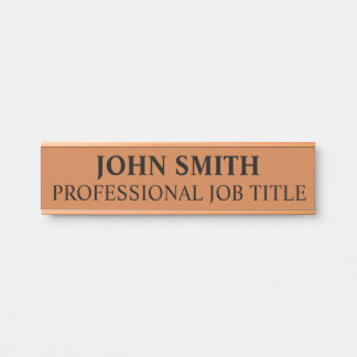 Porte-nom Pour Porte Panneau de porte de bureau professionnel moderne