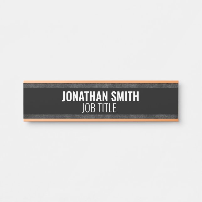 Porte-nom Pour Porte Panneau de porte de bureau professionnel moderne (Devant)
