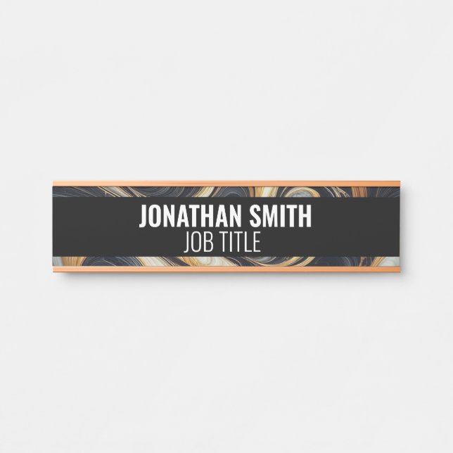 Porte-nom Pour Porte Panneau de porte de bureau professionnel moderne (Devant)