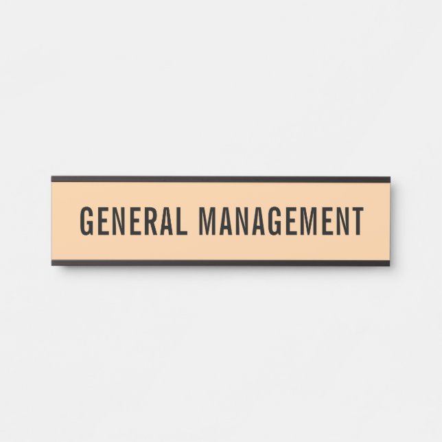 Porte-nom Pour Porte Panneau de porte de bureau professionnel moderne (Devant)