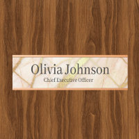 Panneau de porte de bureau Rose Gold Marble Rose e