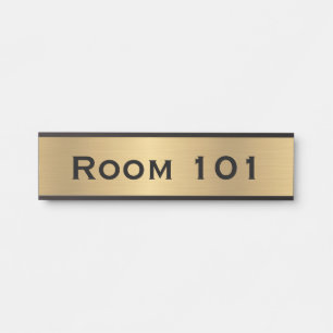 Porte-nom Pour Porte Panneau de porte de numéro de chambre en salle dor