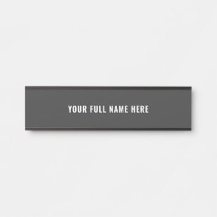 Porte-nom Pour Porte Panneau de porte personnalisé avec nom complet Vos