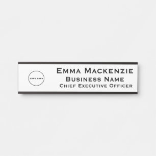 Porte-nom Pour Porte Panneau de porte suspendu pour logo de bureau Plaq