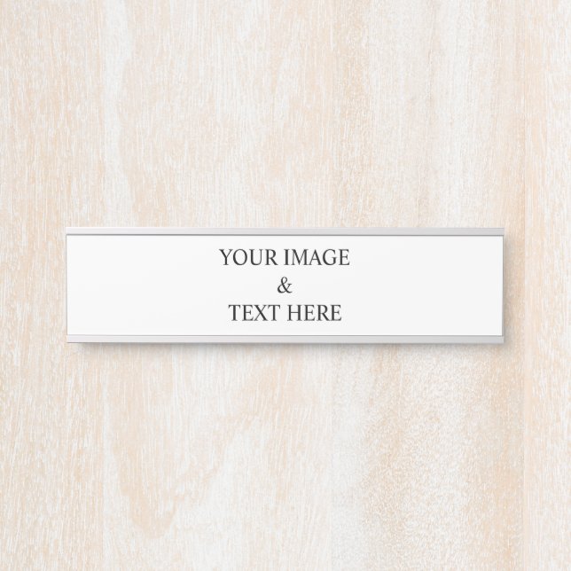 Porte-nom Pour Porte Personalized Custom Your Own Photo & Text  (Devant)