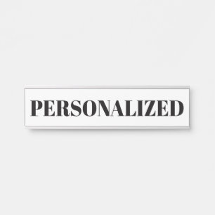 Porte-nom Pour Porte Personnalisez le vôtre