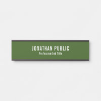 Porte Signes élégante Modèle vert de la forêt mode